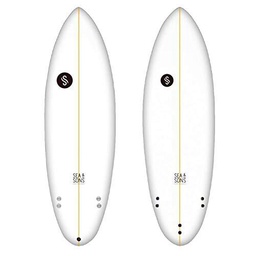 Sea &amp; Sons Eggy 6'0 Tabla De Surf, Unisex Adulto, Blanco