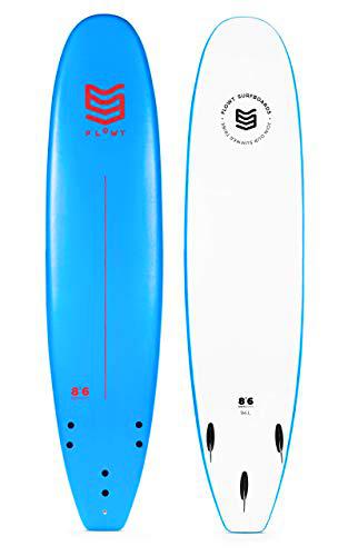 Flowt Surfboards 8'6 Softboard, Blue