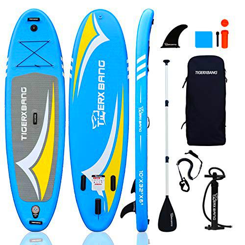 TIGERXBANG Tabla de Surf de Remo | 305 x 82 x 15 cm | para Adultos/niños | Kit Completo de Surf ISUP