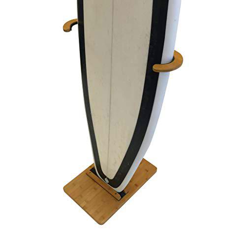 Pie de bambú para Tablas de Surf | Soporte Premium para exponer tu Tabla de pie