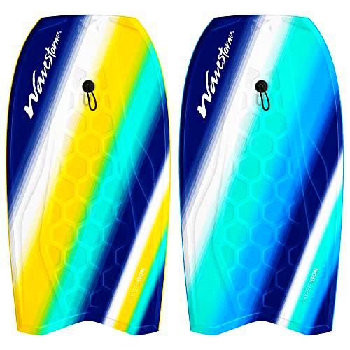 Wavestorm - Tabla de Bodyboard de Espuma de Rendimiento de 42.5 Pulgadas con Parte Inferior de Canal de Aleta Sectorial | Tabla de Bodyboard para Principiantes y Todos los Niveles de Surf | Juego