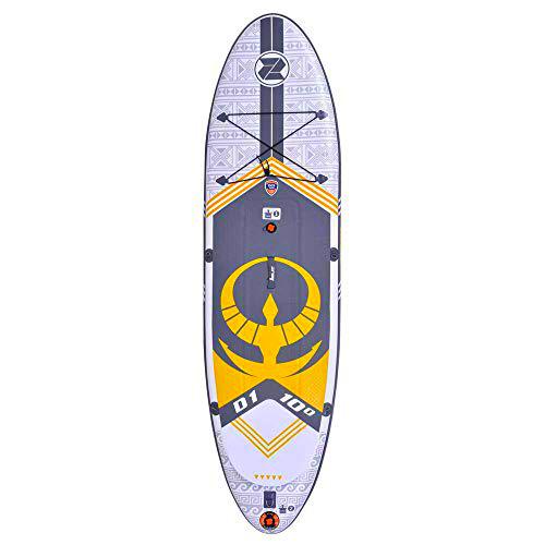 Zray Mesa Sup Dual Unisex, Amarillo/Blanco/Gris, 10'