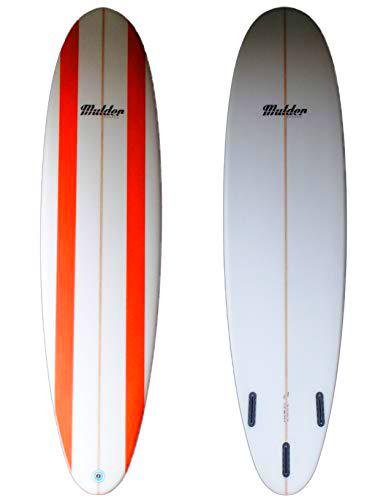 Mulder Shapes Waikiki Tabla Surf, Adultos Unisex, Líneas Naranjas, 7'6